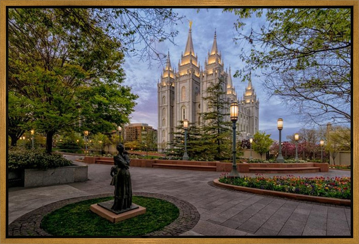 Salt Lake Light Unto my Path Gallery Wrap