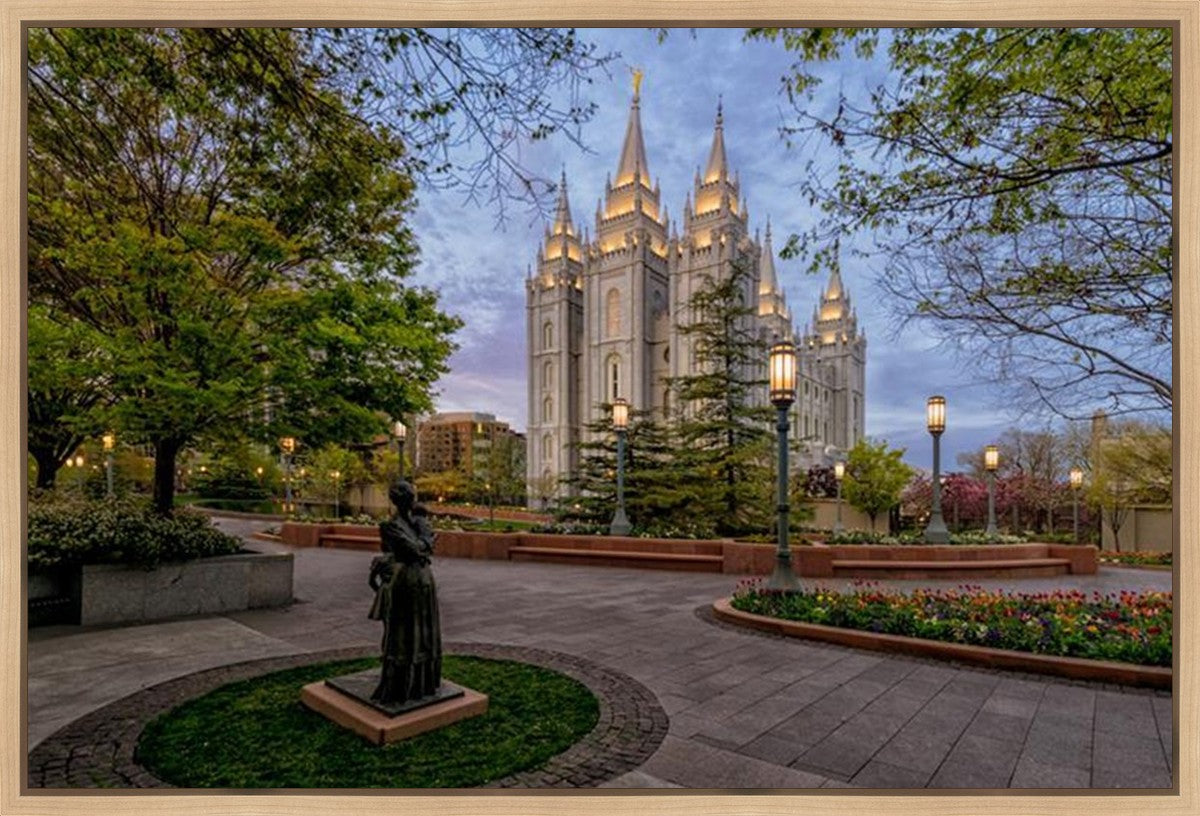 Salt Lake Light Unto my Path Gallery Wrap