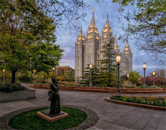 Salt Lake Light Unto my Path Gallery Wrap