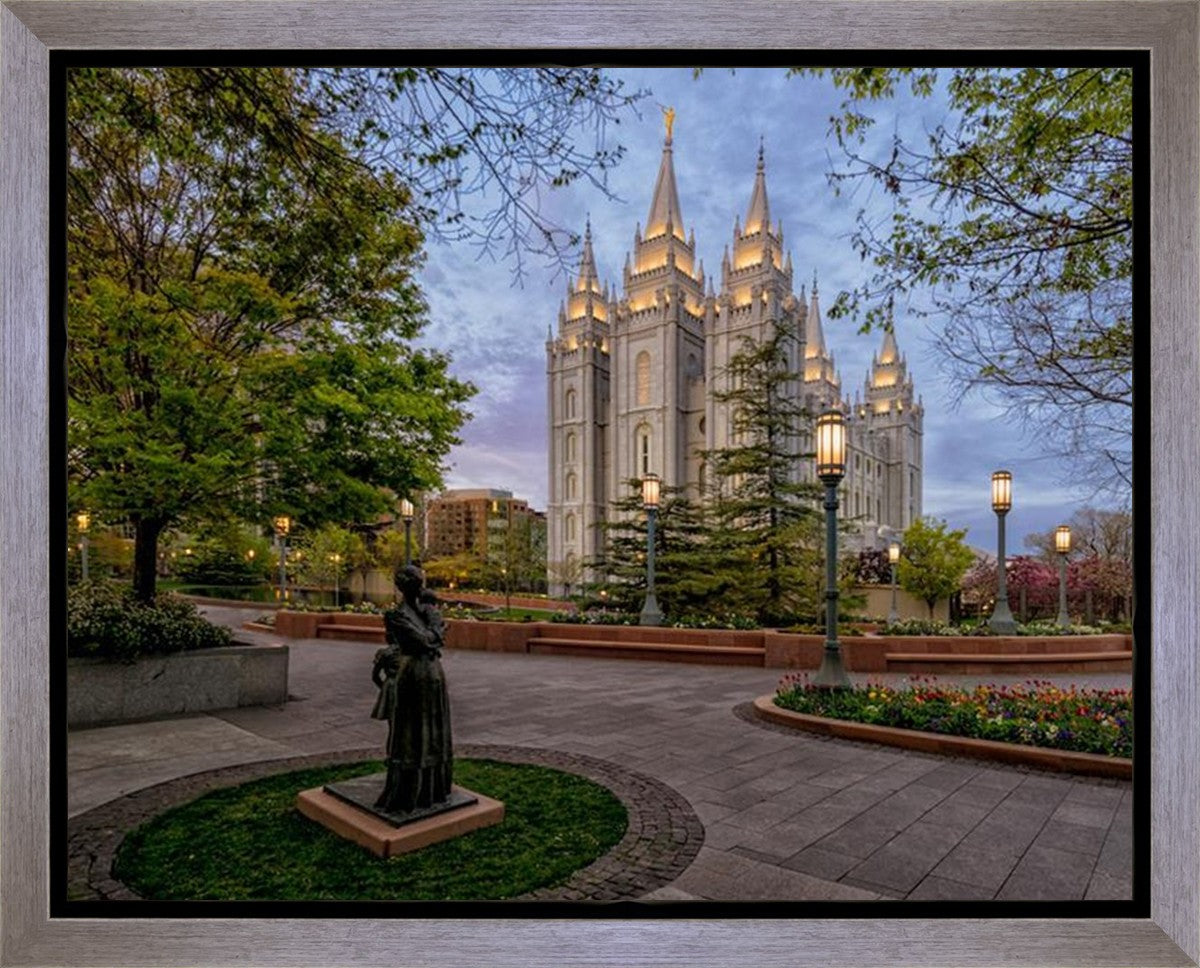 Salt Lake Light Unto my Path Gallery Wrap