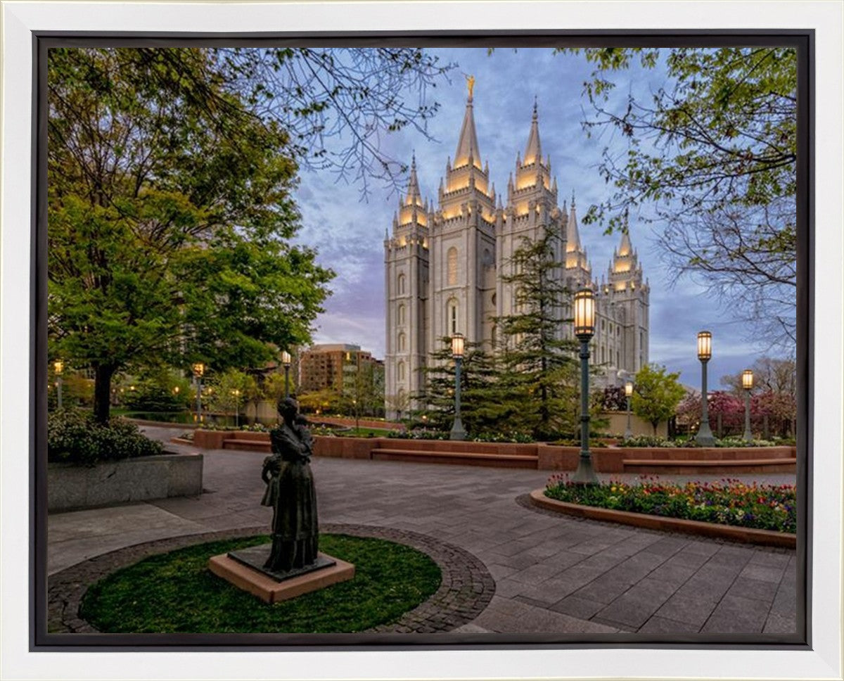 Salt Lake Light Unto my Path Gallery Wrap