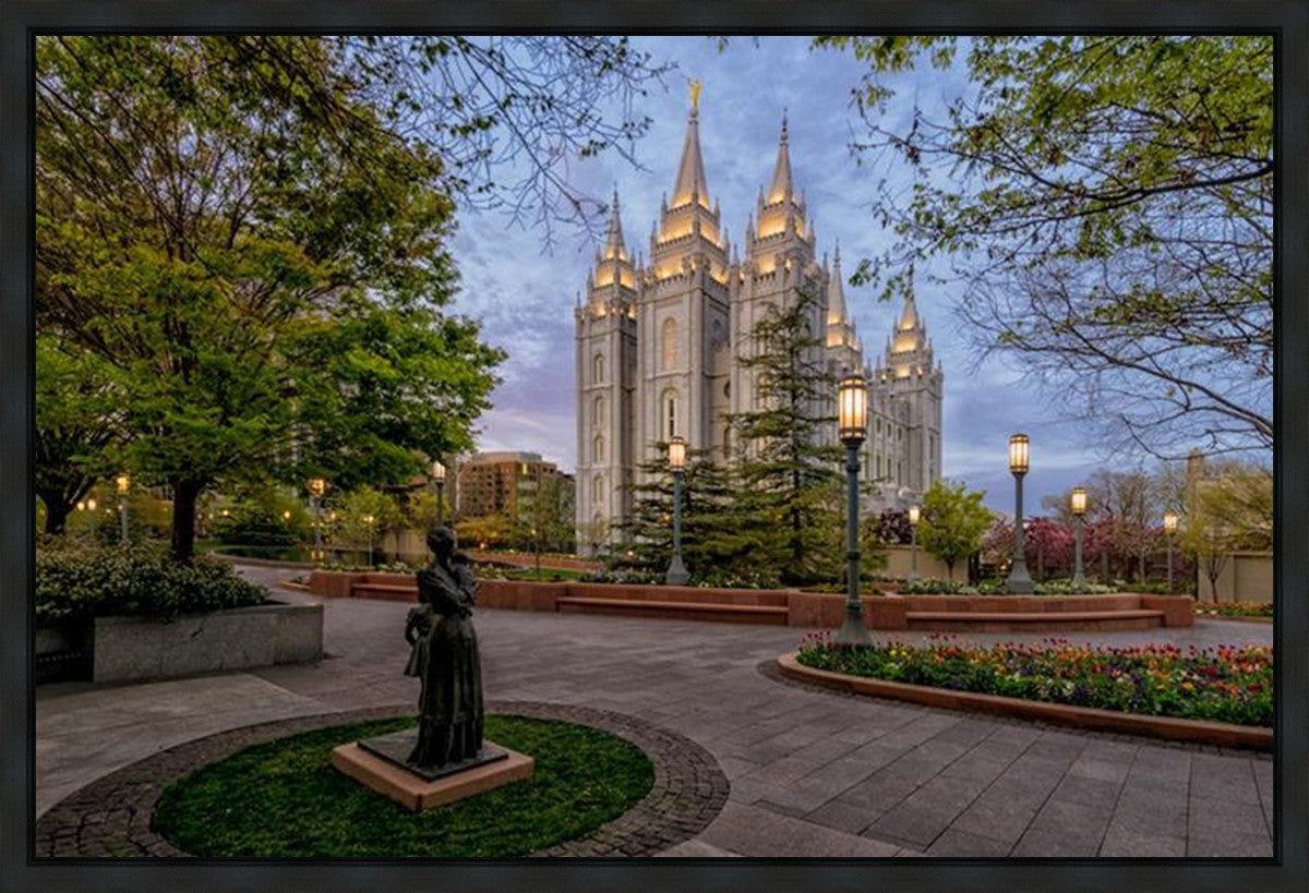 Salt Lake Light Unto my Path Gallery Wrap