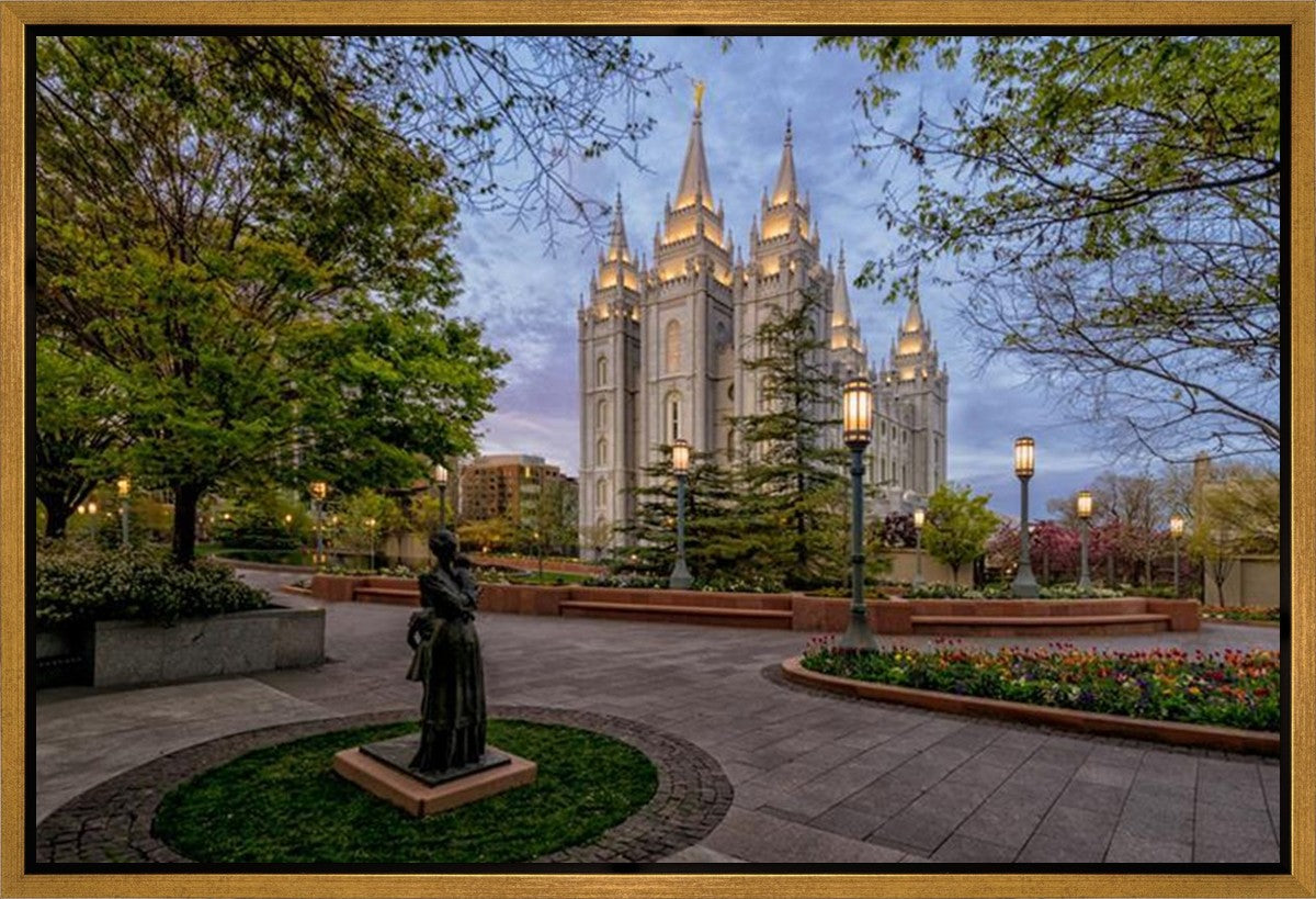 Salt Lake Light Unto my Path Gallery Wrap