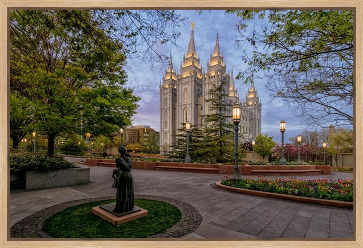 Salt Lake Light Unto my Path Gallery Wrap