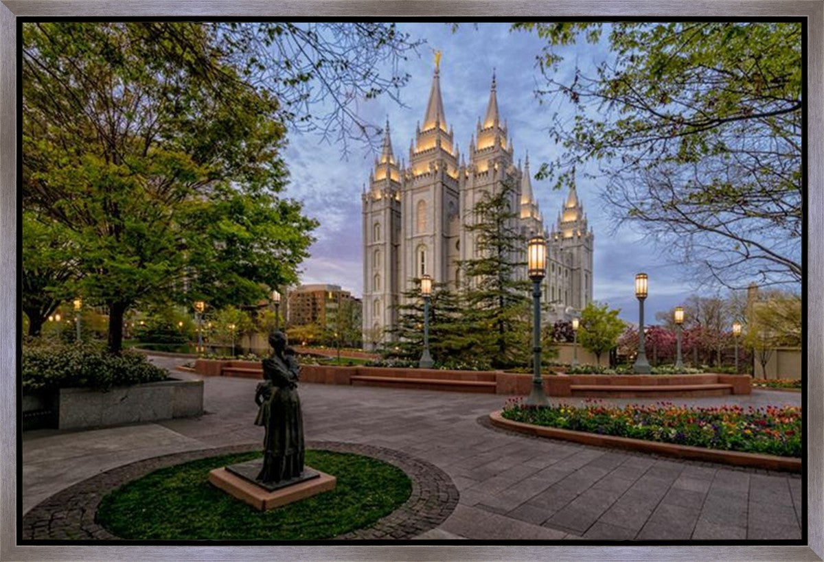 Salt Lake Light Unto my Path Gallery Wrap