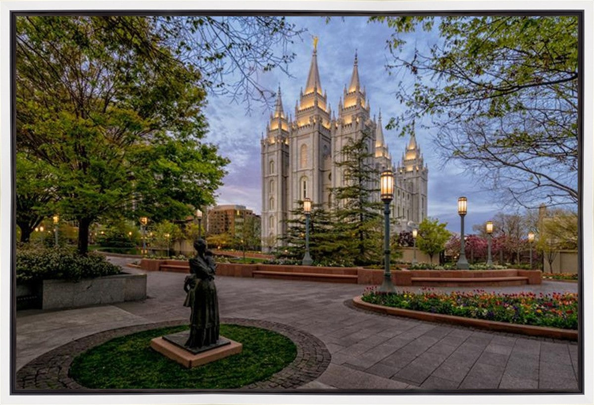 Salt Lake Light Unto my Path Gallery Wrap