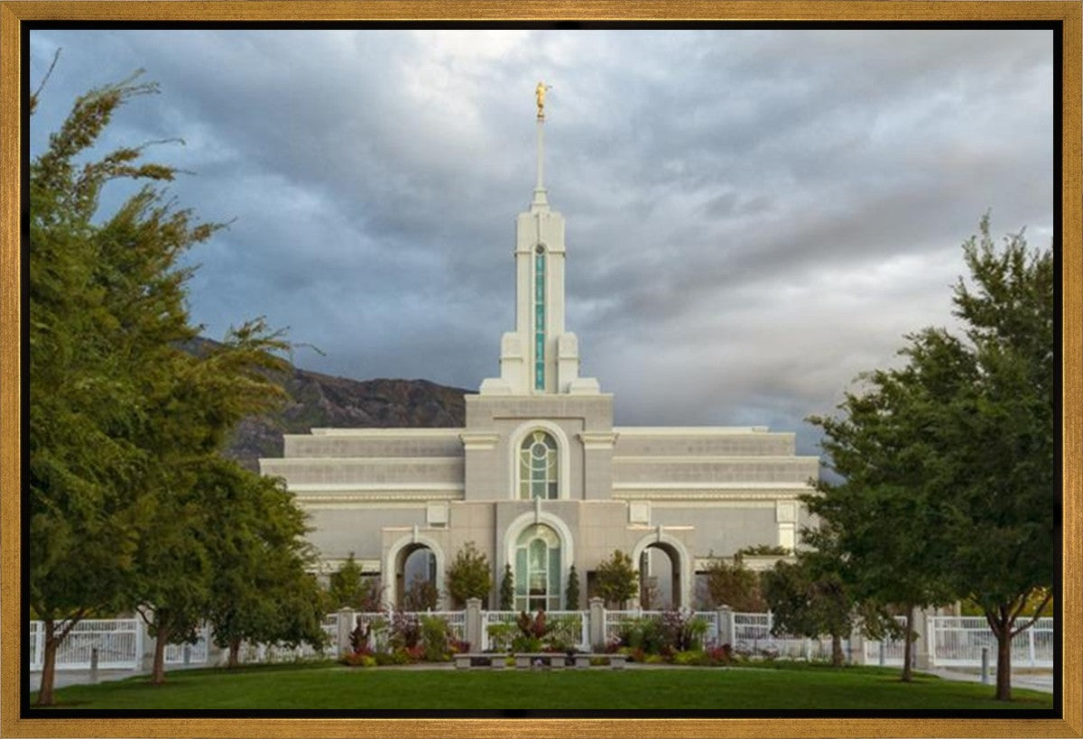 Mt. Timpanogos Summer Rain Gallery Wrap