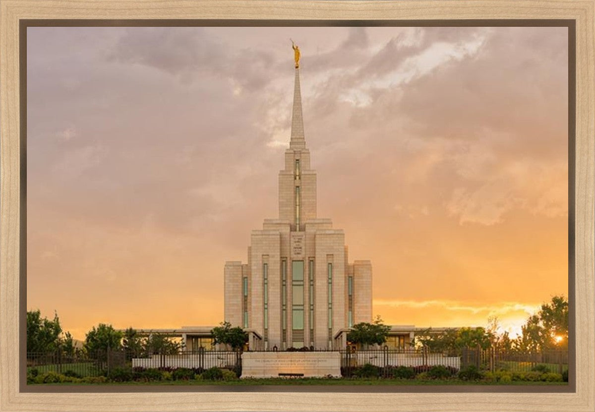 Oquirrh Mountain Sunset Gallery Wrap