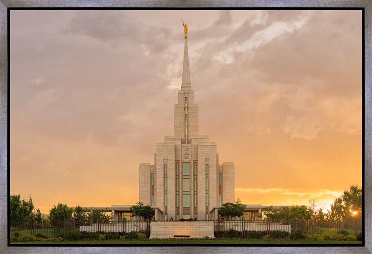 Oquirrh Mountain Sunset Gallery Wrap