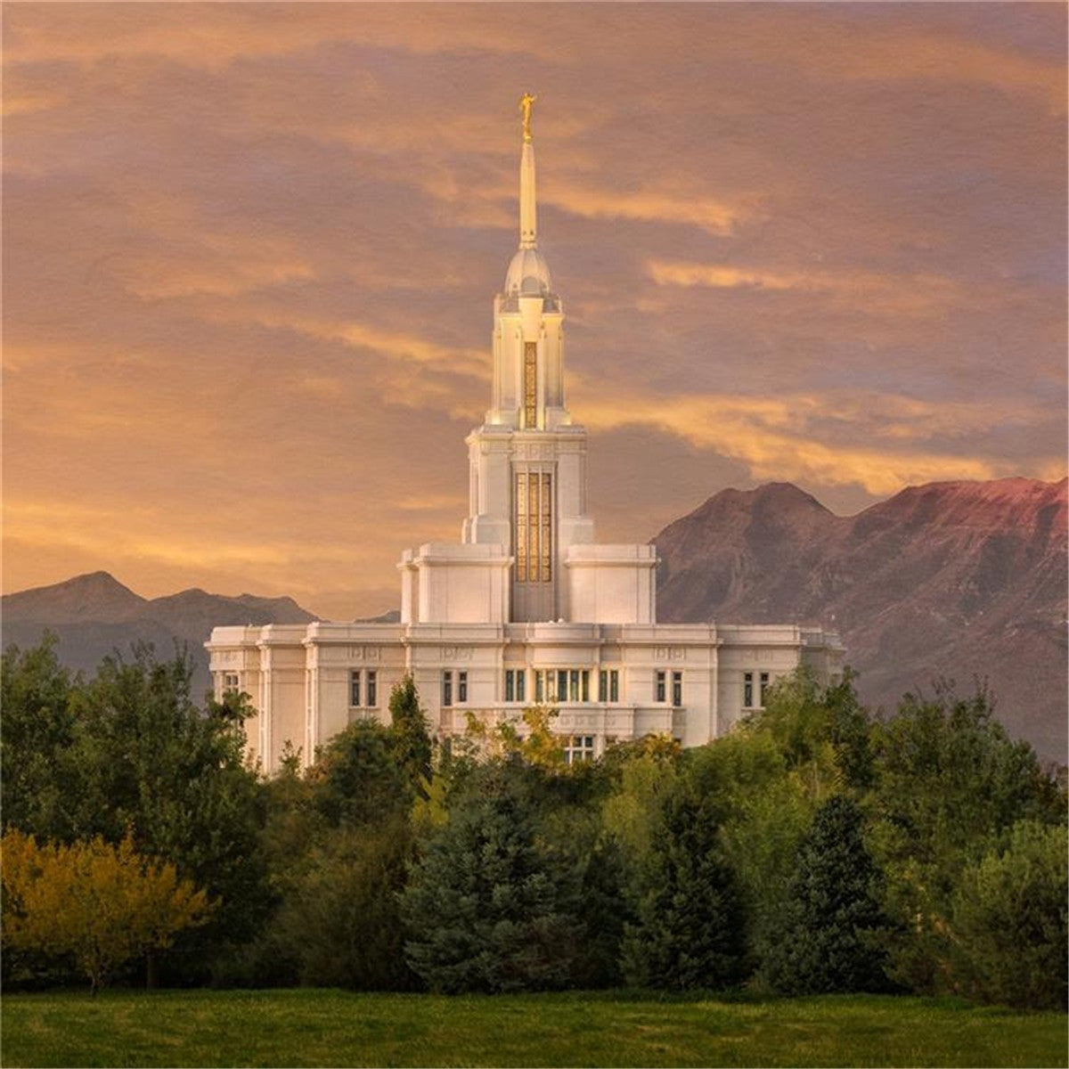 Payson Temple Golden Valley Gallery Wrap