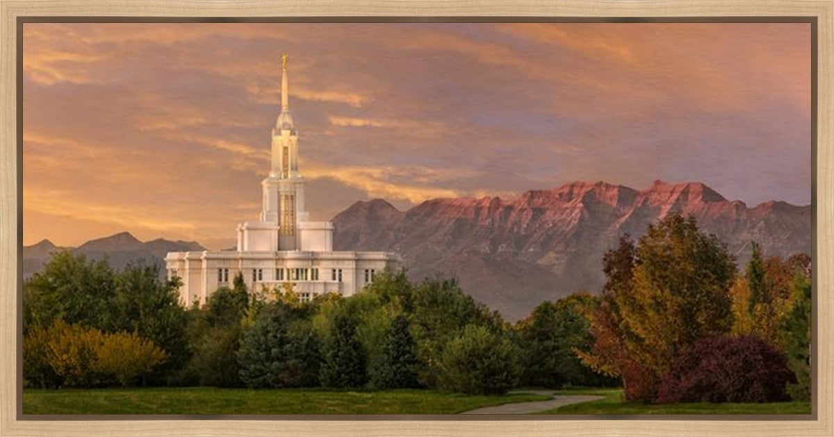 Payson Temple Golden Valley Gallery Wrap
