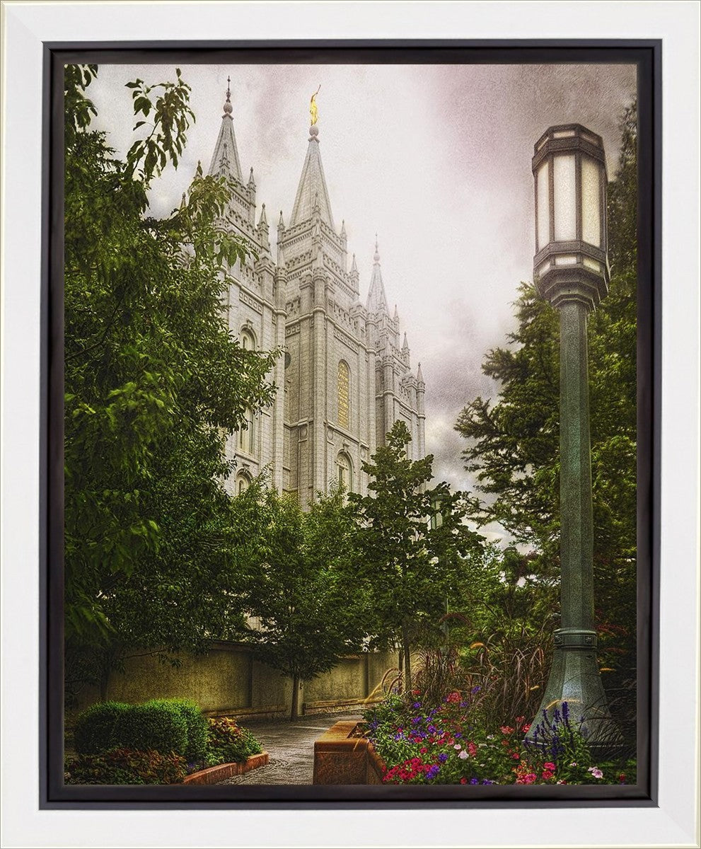 Salt Lake Temple Everglow Gallery Wrap