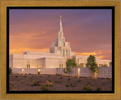 Phoenix Temple Sunset