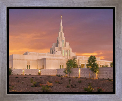 Phoenix Temple Sunset
