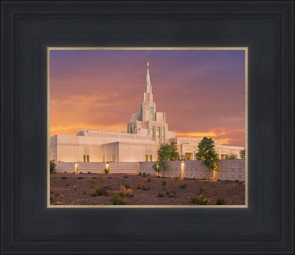 Phoenix Temple Sunset