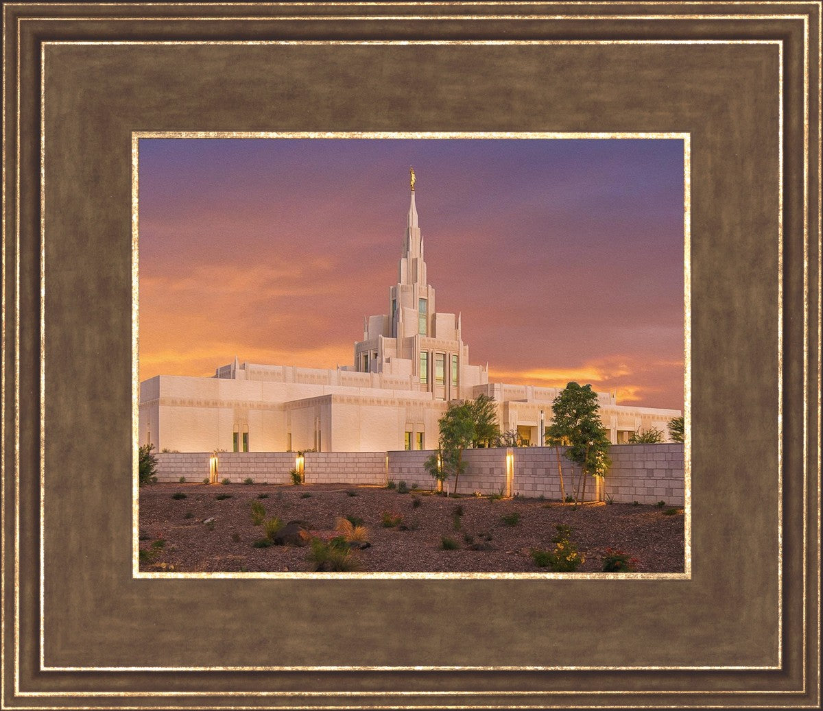 Phoenix Temple Sunset
