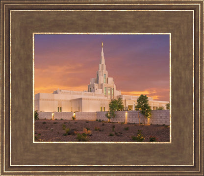 Phoenix Temple Sunset