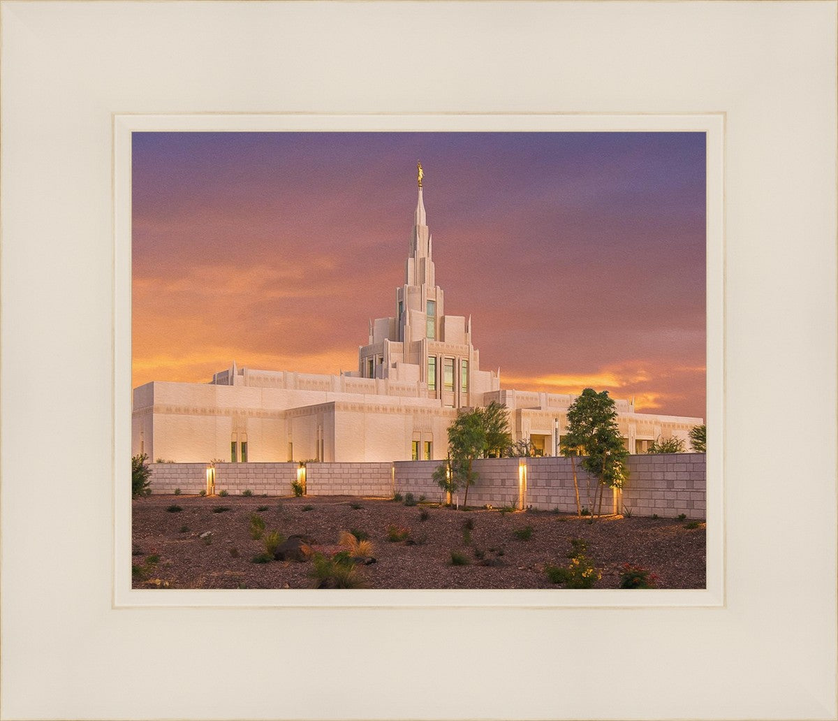 Phoenix Temple Sunset