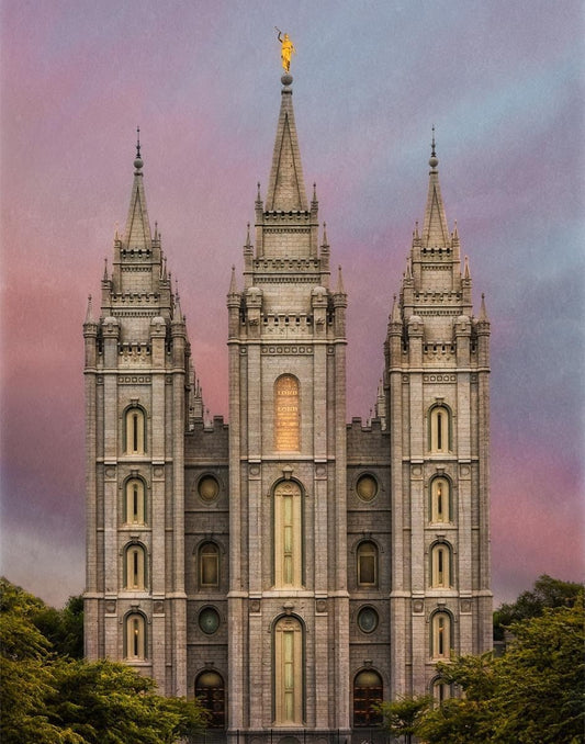 Salt Lake Mountain Of The Lord Gallery Wrap