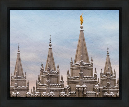 Salt Lake Temple Winter Ramparts