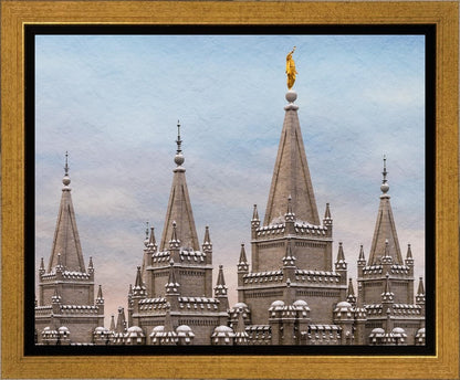 Salt Lake Temple Winter Ramparts