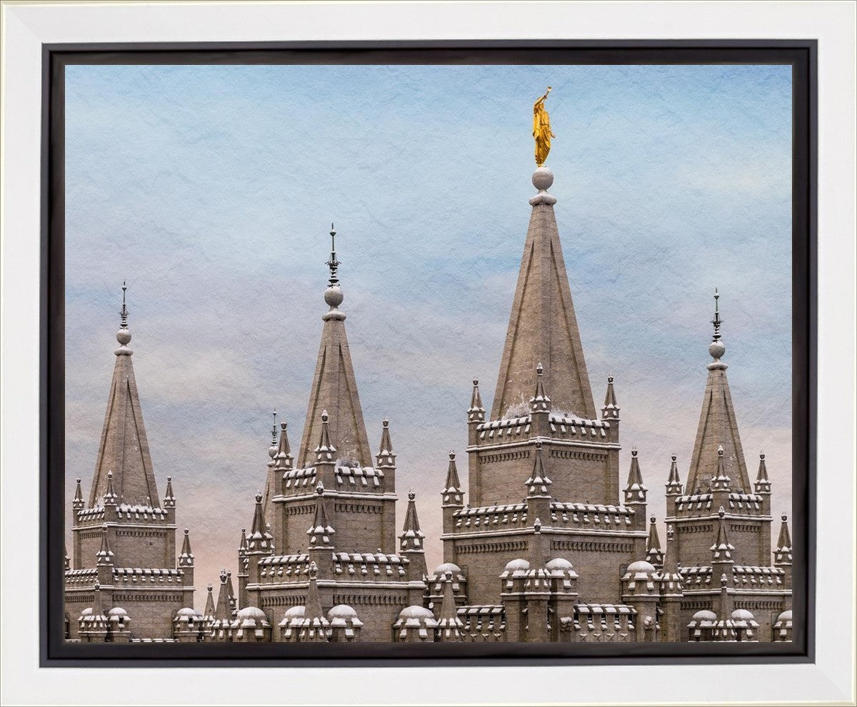 Salt Lake Temple Winter Ramparts Gallery Wrap