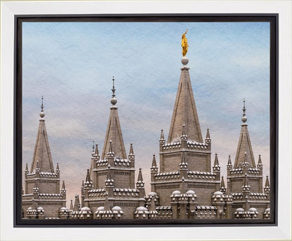 Salt Lake Temple Winter Ramparts