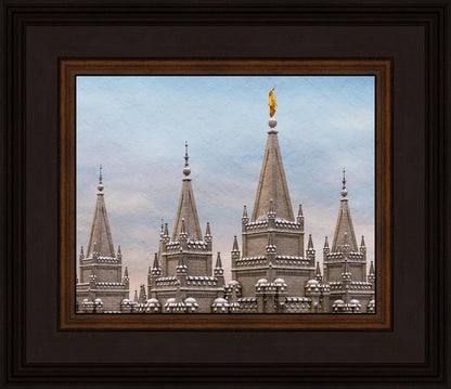 Salt Lake Temple Winter Ramparts