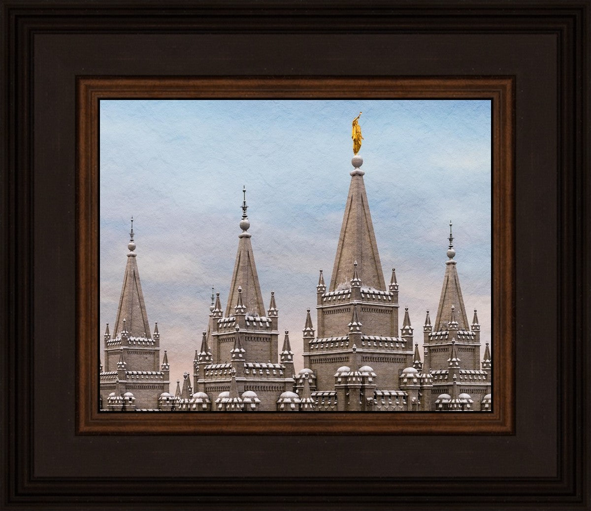 Salt Lake Temple Winter Ramparts