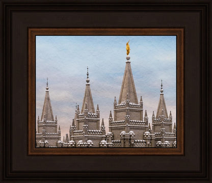 Salt Lake Temple Winter Ramparts