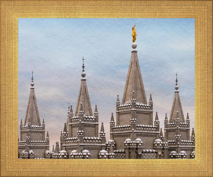 Salt Lake Temple Winter Ramparts