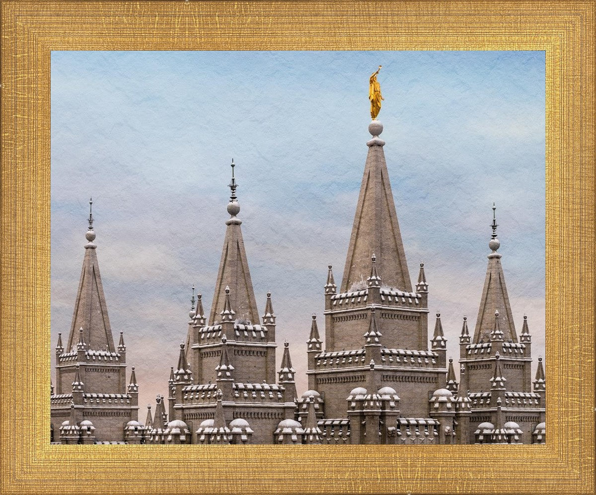 Salt Lake Temple Winter Ramparts