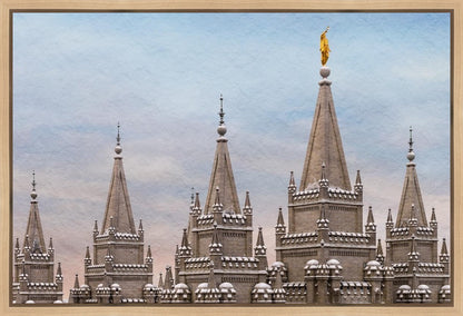 Salt Lake Temple Winter Ramparts