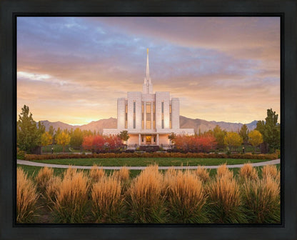 Oquirrh Mountain Sunrise Gallery Wrap