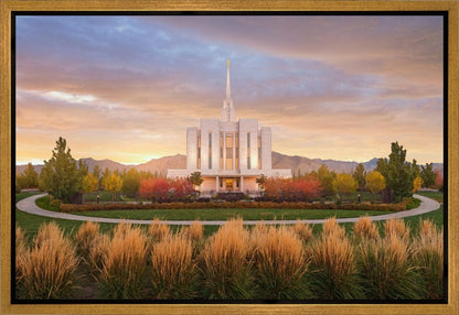 Oquirrh Mountain Sunrise Gallery Wrap