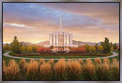 Oquirrh Mountain Sunrise Gallery Wrap