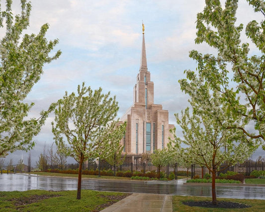 Oquirrh Mountain Rainfall Gallery Wrap