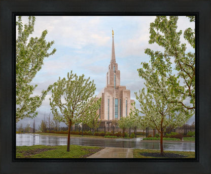 Oquirrh Mountain Rainfall Gallery Wrap