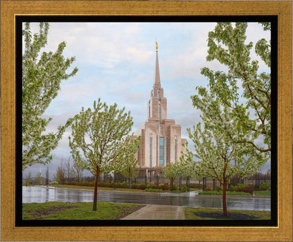 Oquirrh Mountain Rainfall Gallery Wrap