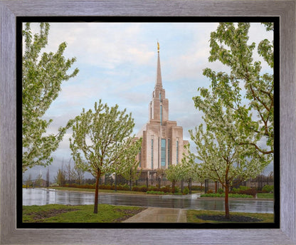 Oquirrh Mountain Rainfall Gallery Wrap