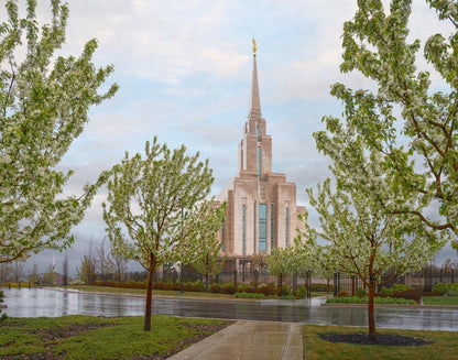 Oquirrh Mountain Rainfall Gallery Wrap