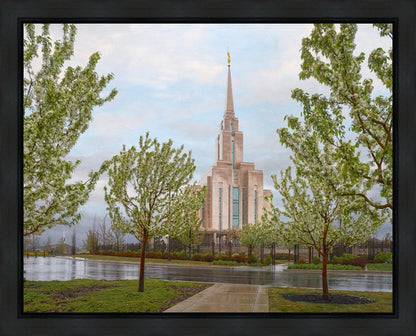 Oquirrh Mountain Rainfall Gallery Wrap