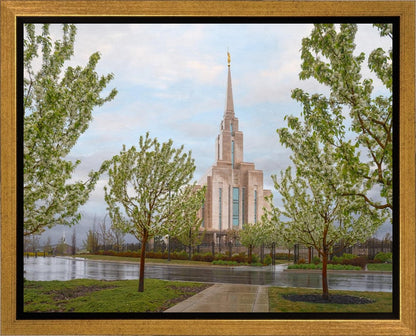 Oquirrh Mountain Rainfall Gallery Wrap