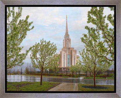 Oquirrh Mountain Rainfall Gallery Wrap