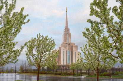 Oquirrh Mountain Rainfall Gallery Wrap