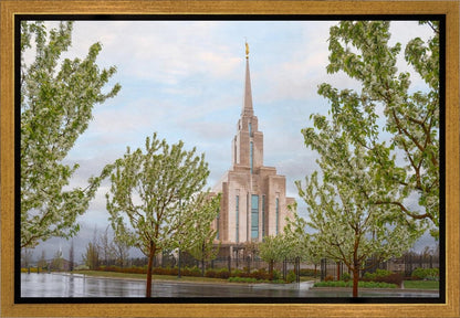 Oquirrh Mountain Rainfall Gallery Wrap