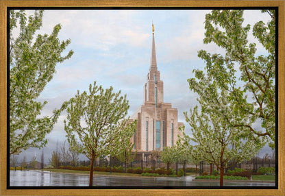 Oquirrh Mountain Rainfall Gallery Wrap