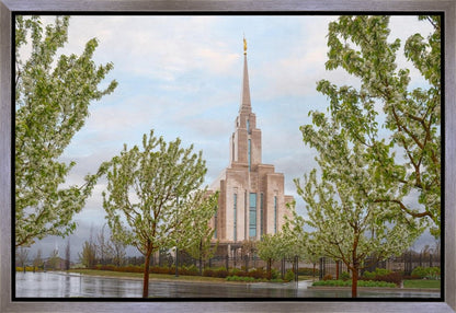 Oquirrh Mountain Rainfall Gallery Wrap