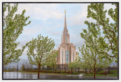 Oquirrh Mountain Rainfall Gallery Wrap