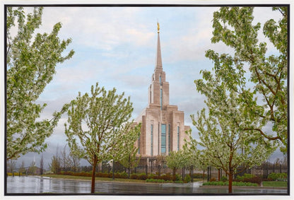 Oquirrh Mountain Rainfall Gallery Wrap